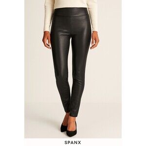 Spanx Faux Leather Leggings Sz Small NWOT | High Rise Shaping Stretch Pants Blac